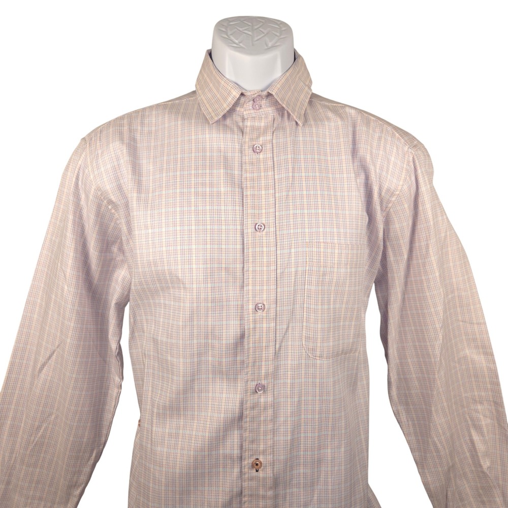 Wear Cisco M/L Mens Shirt Plaid‎ Long Sleeve Wrap Casual Dress Shirt